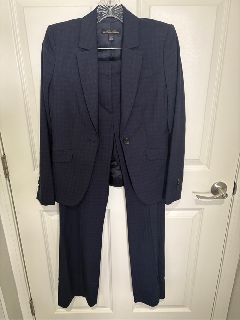 Brooks Brothers Women's Navy Pinstripe Blazer & Pants Suit